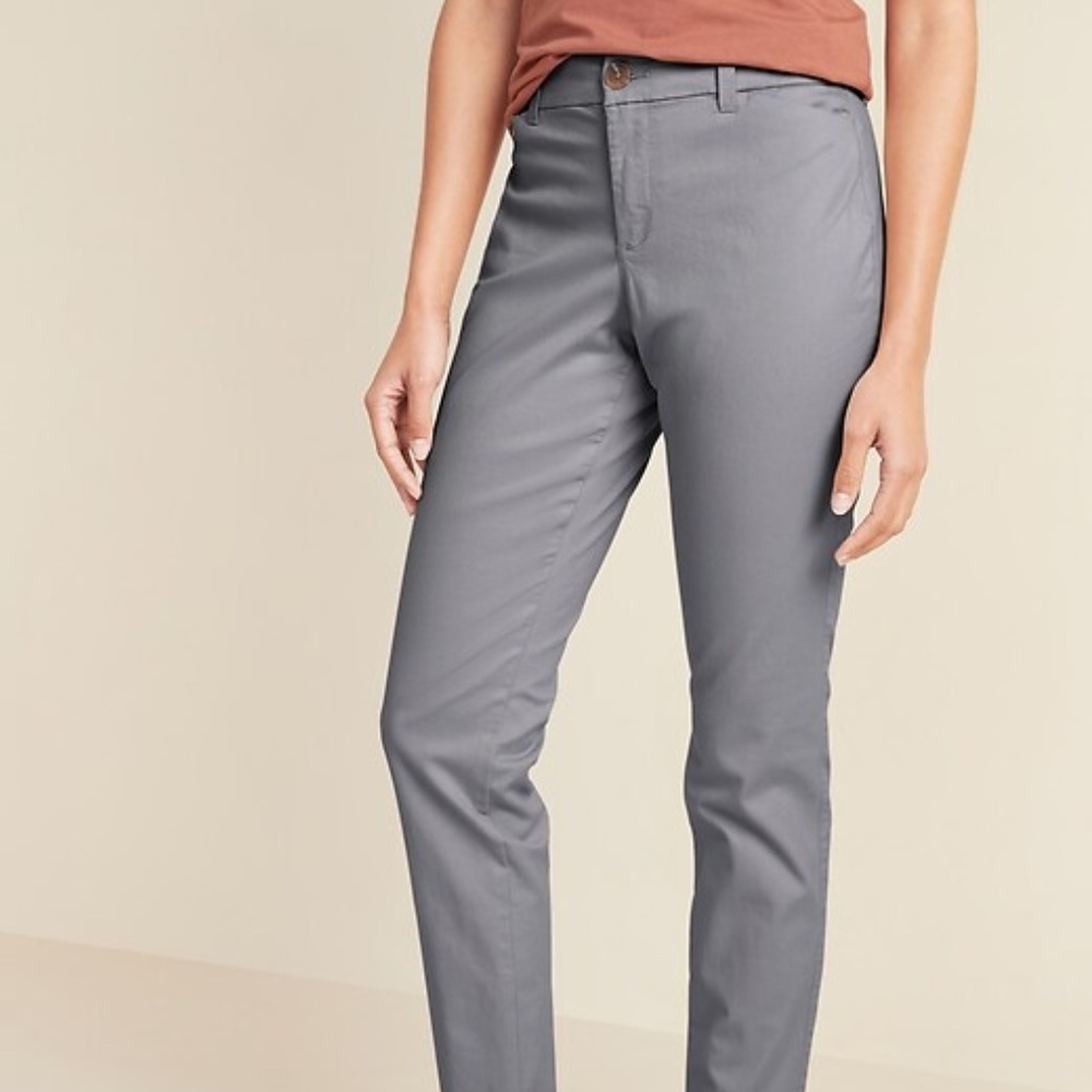 Old Navy Mid-Rise Skinny Everyday Khakis for Women